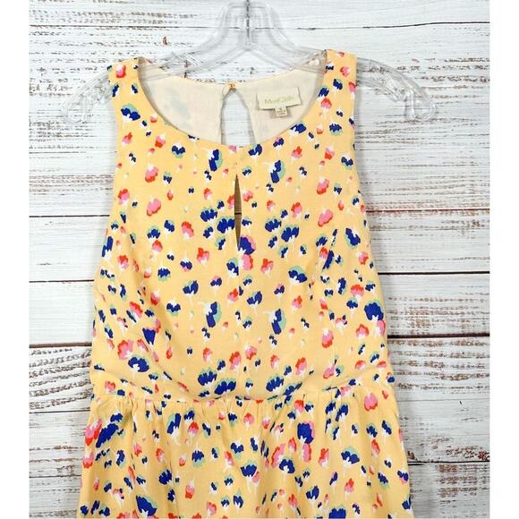 ModCloth Women's Keyhole Floral Sleeveless Tank Top Blouse Multi-Color Small - Picture 3 of 11
